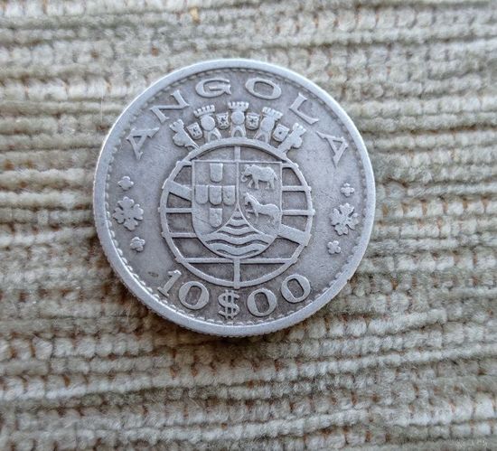 Werty71 Ангола 10 эскудо 1952 серебро