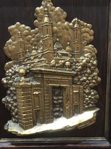 Винтажная картина бронза литье