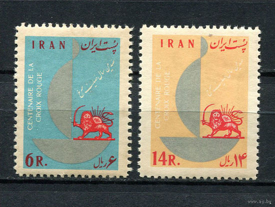 Иран - 1963 - Красный крест - [Mi. 1162-1163] - полная серия - 2 марки. MNH, MLH.  (LOT DM40)