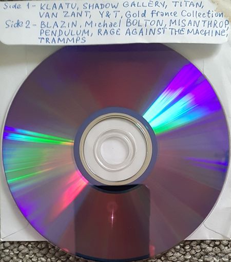 DVD MP3 KLAATU, SHADOW GALLERY, TITAN, VAN ZANT, Y & T, Michael BOLTON, MISANTHROP, PENDULUM, RAGE AGAINST THE MACHINE, TRAMMPS - 1 DVD-9 (двусторонний)