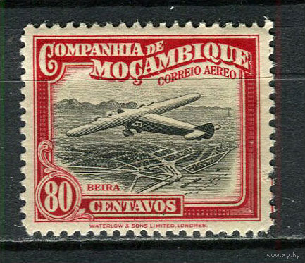 Португальские колонии - Мозамбик (Comp de Mocambique) - 1935 - Авиация 80С - [Mi.195] - 1 марка. MH.  (Лот 25Jo)-T4P15