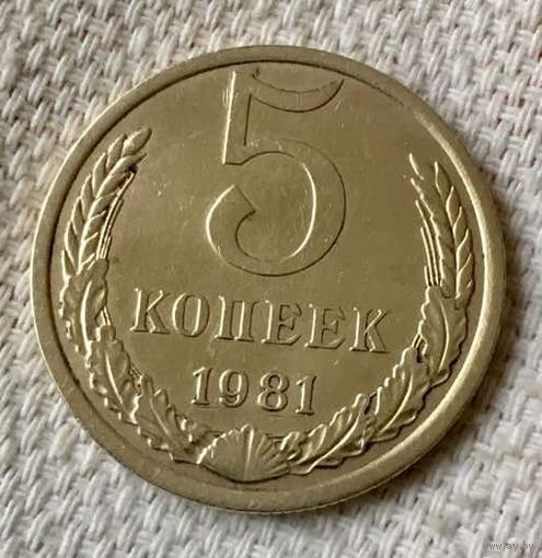 5 копеек 1981 года.