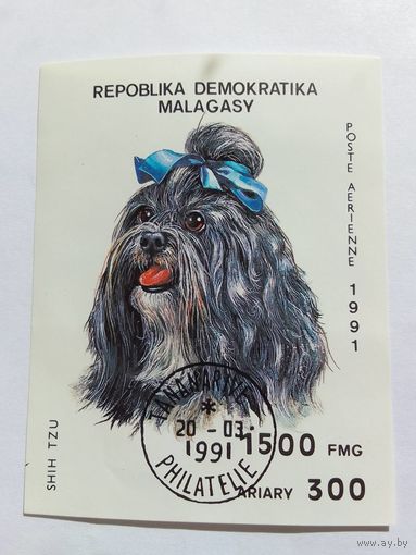 Марки  Собака  Малайзия 1991г