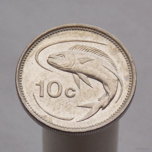 Мальта 10 центов 1986