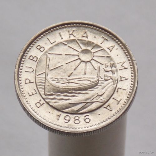 Мальта 10 центов 1986