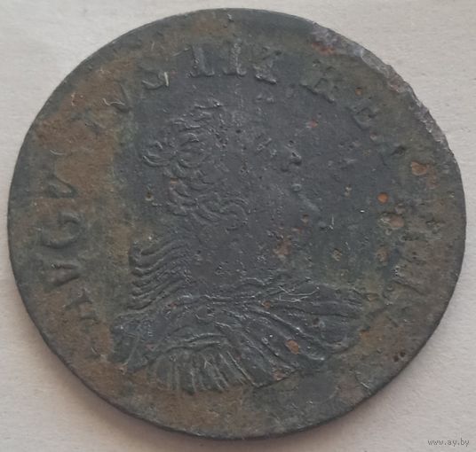 Грош коронный 1754