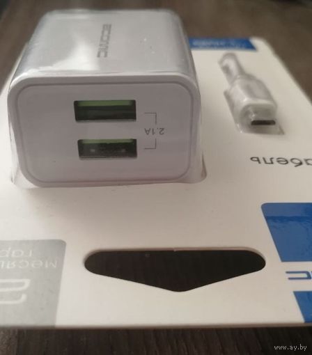 Зарядное сетевое microUSB Atomic U400 10Вт+кабель