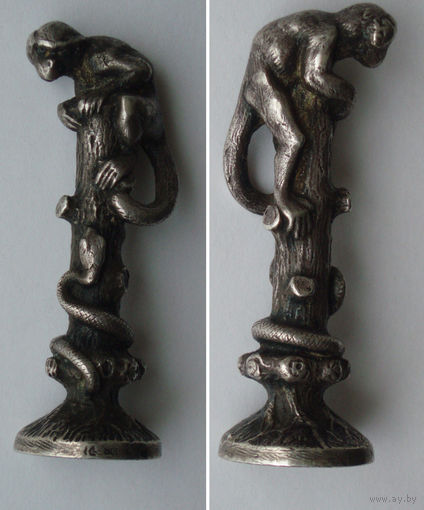 Печать дворянина XIX век Европа 800 Серебро