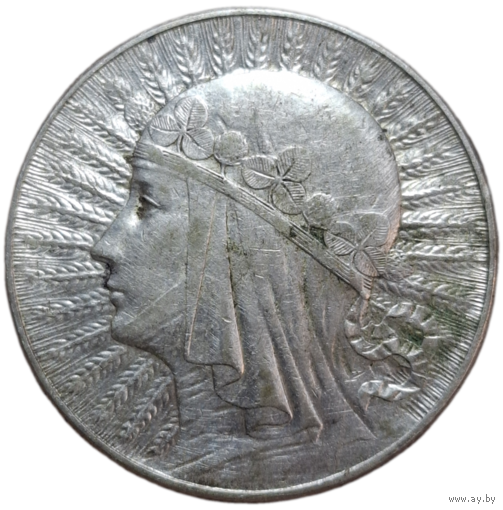 5 злотых 1934 блеск