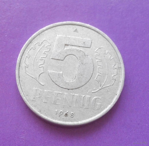 5 пфеннигов 1968 ГДР #10