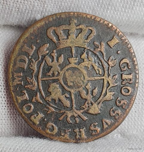 1 грош 1768 года, Август Понятовский, Реч Посполитая, м. д. Варшава, ХОРОШИЙ!