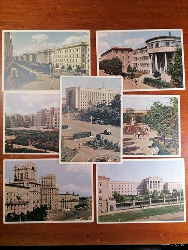 Открытки Минск 1959 год. 7 штук