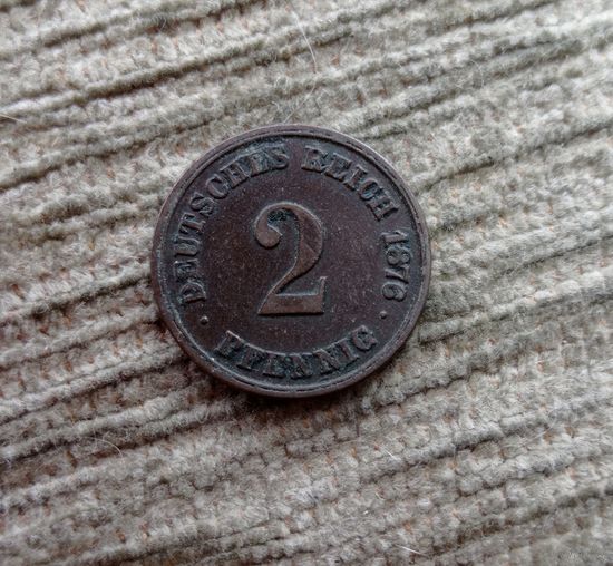 Werty71 Германия 2 пфеннига 1876 A А