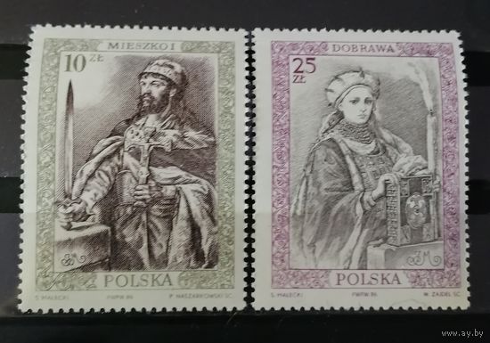 Польша 1986 Польские короли