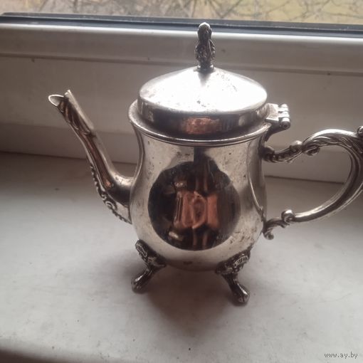Заварник,кофейник, посеребрение