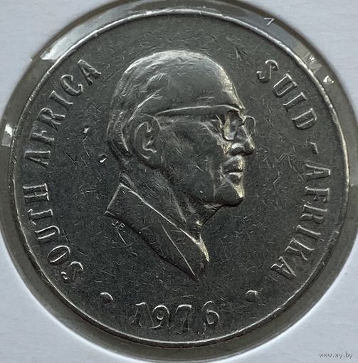 ЮАР 50 центов 1976 г. Окончание президентства Якобуса Йоханнеса Фуше. В холдере