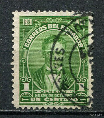 Эквадор - 1920 - Хосе Хоакин де Ольмедо 1C - [Mi.216] - 1 марка. Гашеная.  (Лот 24JD)-TG2P1