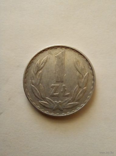 Польша 1 злотый 1977г(2)