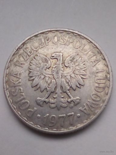 Польша 1 злотый 1977г(2)