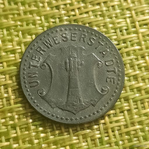 Нотгельды Унтервезер 10 пфеннигов 1919 г.