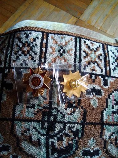 ЗНАК ОРДЕН ОТЕЧЕСТВЕННОЙ ВОЙНЫ НА ЛАЦКАН ПИДЖАКА