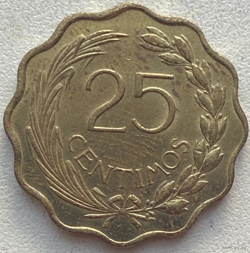 Парагвай 25 сентимо 1953 г.