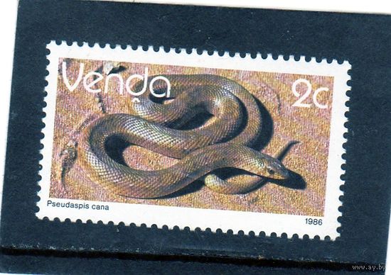 ЮАР. Венда.Mi:ZA-VD 121x. Моль Снейк (Pseudaspis cana). 1986.