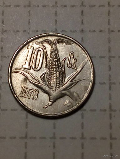 10 сентаво Мексика  1978 год