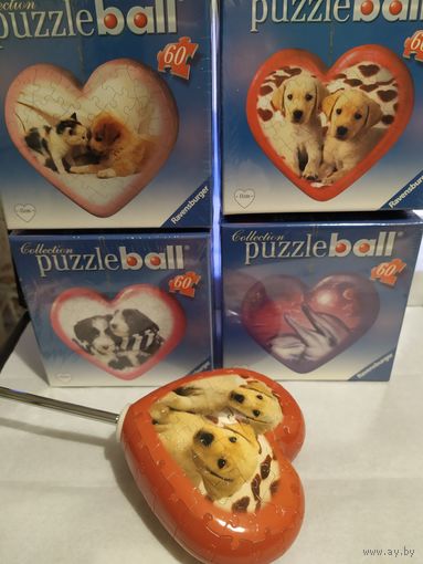 Паззлы шары(мини) Равенсбургер(Германия) 60 элементов (одним лотом),маленькие подарки на Рождество