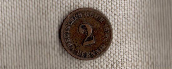 Германия 2 пфеннига 1875 C (Ab)