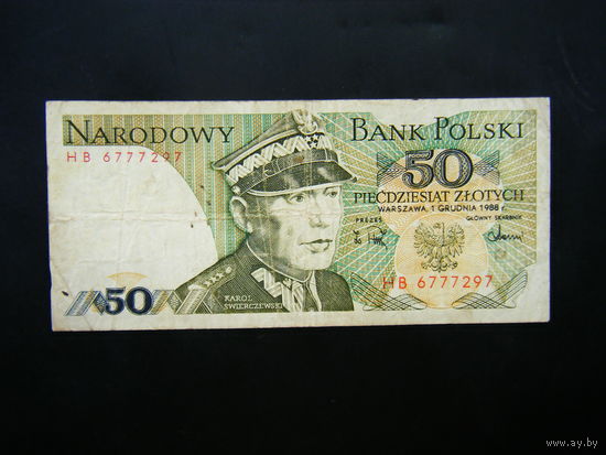Польша 50 злотых 1988г. НВ