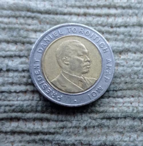 Werty71 Кения 5 шиллингов 1997 Биметалл