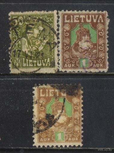 Литва Респ 1921 Жнец Кейструт Стандарт #92A,93А,С