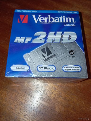 Verbatim MF 2HD (дискеты, новые, запечатаные ) .