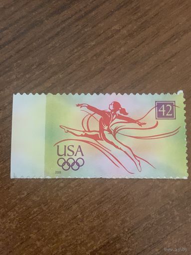 США 2008. Спорт. Гимнастика. Марка из серии