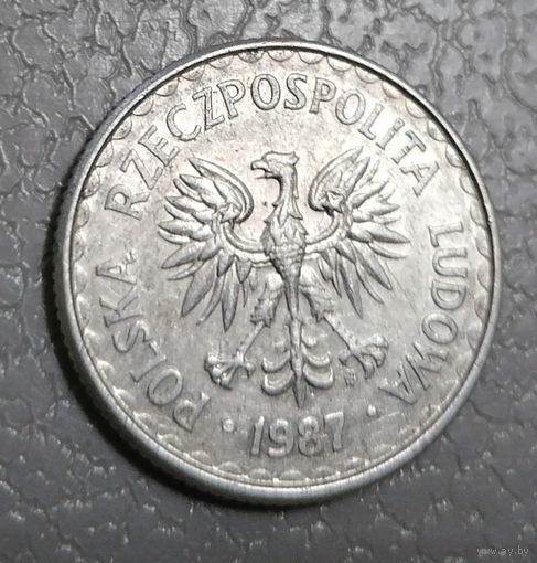 1 злотый 1987 г.