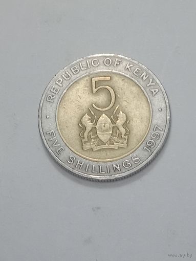 Кения 5 шиллингов 1997  года .