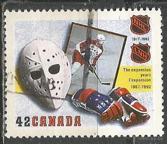 Канада. 75 лет НХЛ. Амуниция. 1992г. Mi#1327.