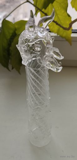 Фужер "на посошок" Чертик (высота 22 см), Хрусталь