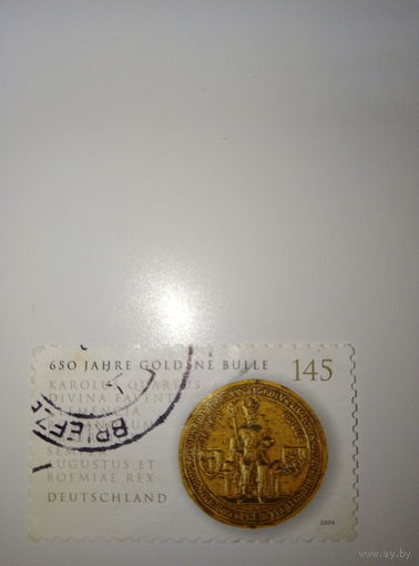 Германия. 2006г. золотая печать короля Карла 4