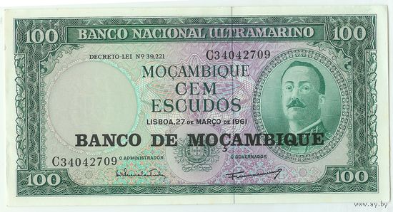 Мозамбик 100 эскудо 1961 год, UNC