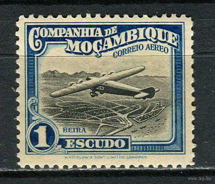 Португальские колонии - Мозамбик (Comp de Mocambique) - 1935 - Авиация 1Е - [Mi.196] - 1 марка. MLH.  (Лот 26Jo)-T4P15
