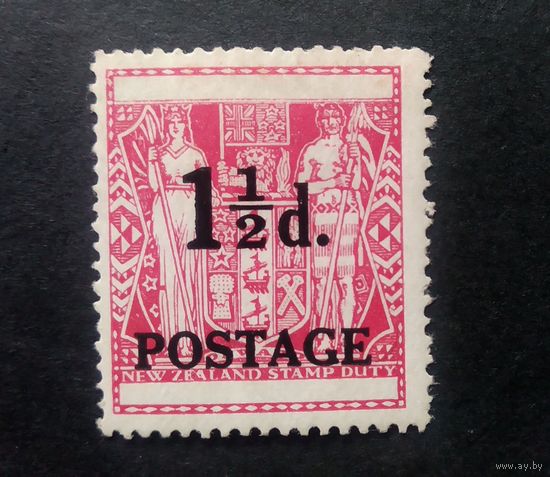 Новая Зеландия \196вк\1950  служебная . надпечатка