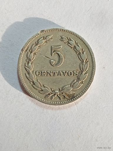 Сальвадор 5 сентаво 1977 года .