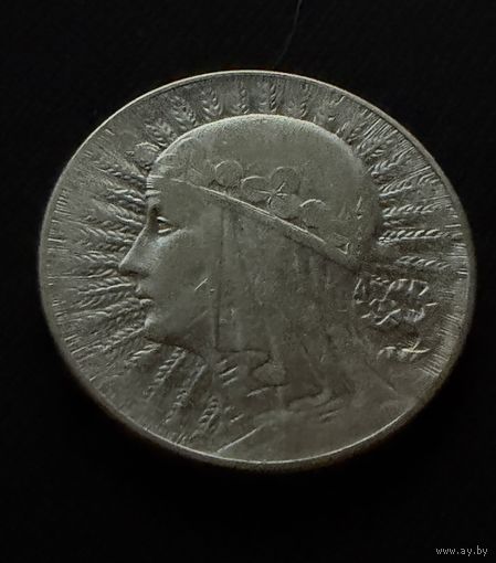 5 злотых 1933 г.  Польша. (2)  Ядвига.  Серебро. ЛЮКС