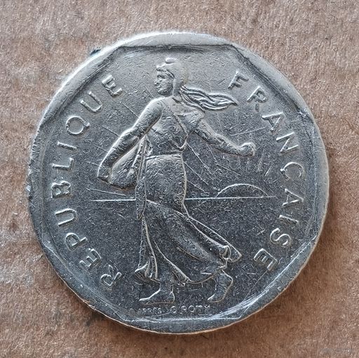 Франция 2 франка, 1979 г., KM# 942.1