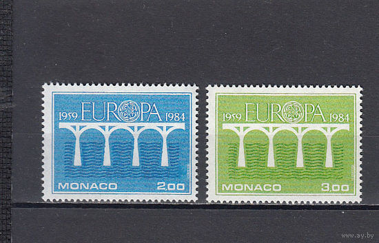 Мосты. Монако 1984. 2 марки. Michel N 1622-1623 (3,3 е).