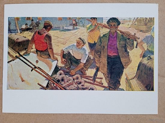 1961. соцреализм. Брусенцов. Водопроводчики