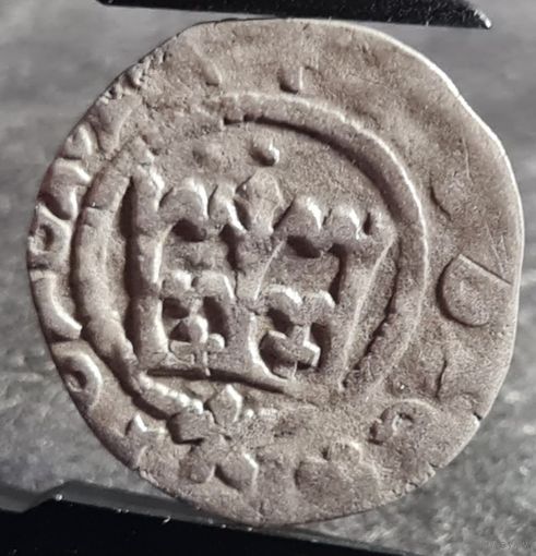 Полугрош коронный Казимир IV 1446-1492, Польша, Краков, НЕЧАСТЫЙ!