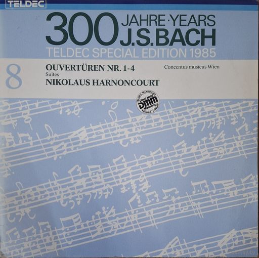 J. S. Bach, Concentus Musicus Wien, Nikolaus Harnoncourt – Ouverturen Nr. 1-4 (Suites) 2LP